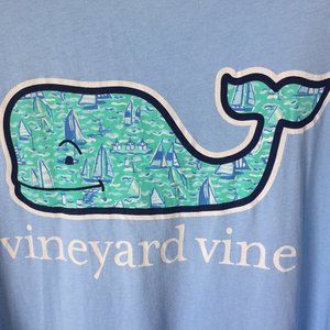 Men's XL "Atlantic Sailing Whale" Pocket Tee